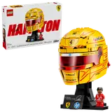 LEGO Lewis Hamilton Helmet box and model.