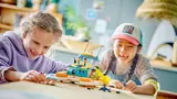Kids playing with set.