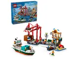 LEGO City Harbor set and box.