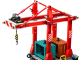 Gantry crane close-up.