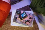 LEGO SEGA Genesis on a desk.