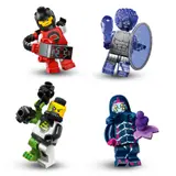 Four detailed LEGO Series 26 minifigures.