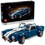 LEGO Shelby Cobra model with its box.