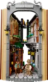LEGO Sherlock Holmes Book Nook front view with minifigures.