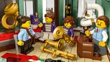 Inside the music shop.