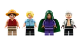 One Piece minifigure lineup.