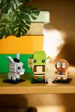 BrickHeadz with books.