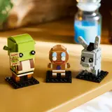 Close-up of BrickHeadz expressions.