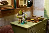 Shrek set on dresser display.
