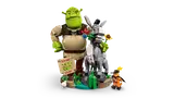 Shrek, Donkey, Puss in Boots separated.