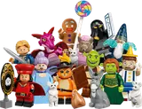 Full collection of LEGO Shrek minifigures.