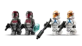 Close-up of four Star Wars minifigures.