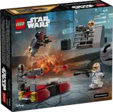Back of LEGO Star Wars battle pack box.