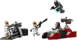 Star Wars battle with Mandalorians and Clone Troopers.