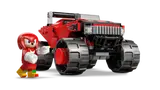Knuckles minifigure with his red monster truck.