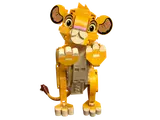 Simba cub standing on hind legs.