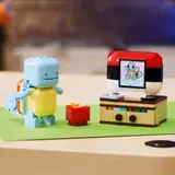 LEGO Ditto as Squirtle watching TV scene.