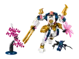 Sora's Elemental Tech Mech in battle with the Wolf Mask Warrior.