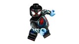 Close-up of Miles Morales minifigure.