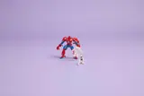 Spider-Man Mech and Anti-Venom on lavender background.