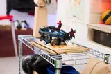 LEGO set on display shelf.