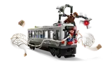 LEGO Spider-Man train action.