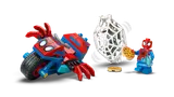 Rhino trapped in Spider-Man's web, pizzas scattered.