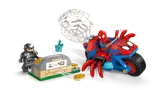 Spidey's dynamic chase scene with Rhino and flying pizzas.
