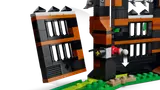 Closeup of breakaway wall mechanism.