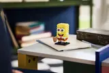 SpongeBob on a desk.