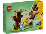 Back of LEGO 40709 box, showing play features.