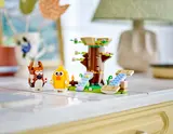 LEGO Spring Animal Playground on kitchen counter.