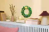 Wreath as wall decor.