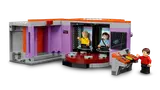 Transporter room with crew beaming.