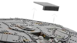 Saucer separation close-up.