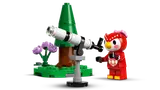 Celeste with her detailed telescope.