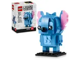 Stitch model with LEGO BrickHeadz box.