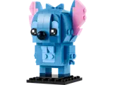 LEGO BrickHeadz Stitch model close-up.