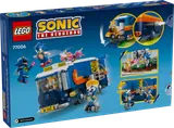 Back of LEGO Sonic set 77006 box, showing features.
