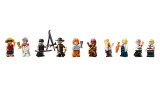 Ten LEGO ONE PIECE minifigures.