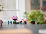 Minecraft Cherry Blossom Garden display.