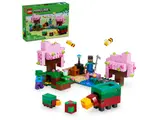 Minecraft Cherry Blossom Garden with box.
