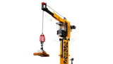 Close-up of the LEGO construction crane.