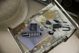 Darksaber parts during build.
