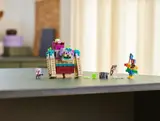 Complete LEGO Minecraft Legends set arranged on a table.