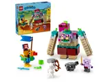 LEGO Minecraft Legends 21257 set with its box.