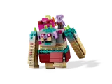 Piglin minifigure riding on The Devourer.