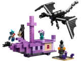 LEGO Minecraft Ender Dragon and End Ship set elements.