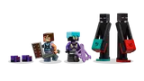 Minecraft minifigure lineup.