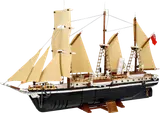 LEGO Icons Endurance ship model on display.